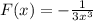 F(x)=-\frac{1}{3x^3}