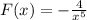 F(x)=-\frac{4}{x^5}