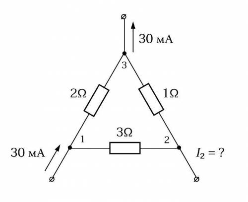 1) Участок электрической цепи с тремя выводами трижды присоединяется в различные цепи. Найдите токи