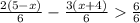 \frac{2(5-x)}{6}-\frac{3(x+4)}{6}\frac{6}{6}\\