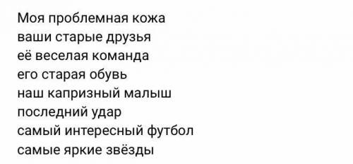 Упражнение падеж Им.п Р.п В.п Д.п Т.п П.п