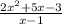 \frac{2 {x}^{2} + 5x - 3 }{x - 1}