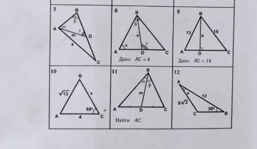 Профильная Геометрия 10 класса, задания с 8 по 11