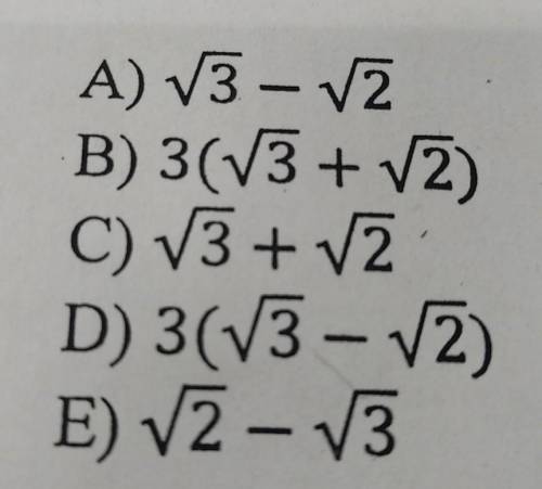 Освободитесь от иррациональности в знаменателе дроби 3 / √3-√2