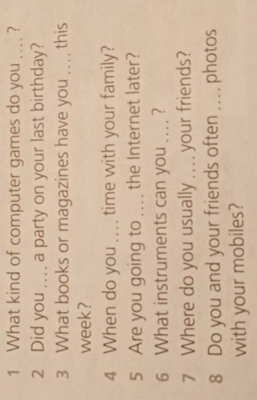 Your turn 3 Write your answers to the questions in Exercise 2. 1 Ilike playing football games.