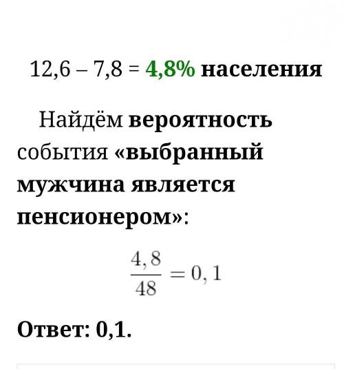 в городе 48% взрослого населения - мужчины. Пенсионеры составляют 12,6% взрослого населения, причем