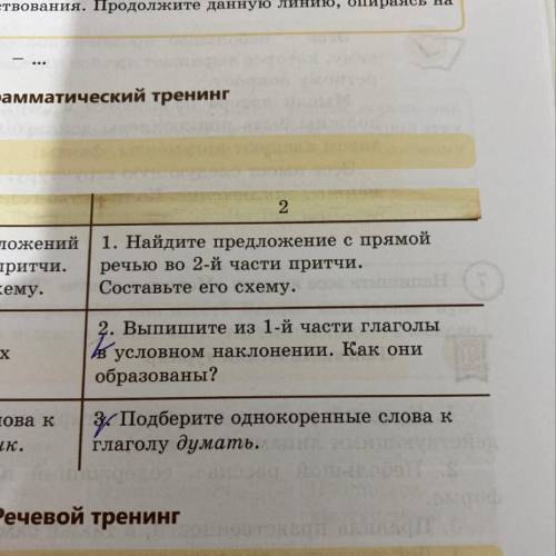 Найдите предложение с прямой речью во 2й части притчи. Составьте его схему