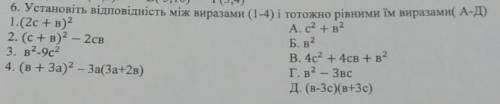 Установіть відповідність між виразами