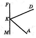 Луч KD – биссектриса угла AKF. Найдите угол AKF, если ∠MKD=116°.