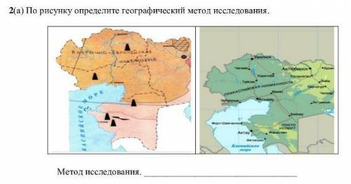 По рисунку определите географический метод исследований