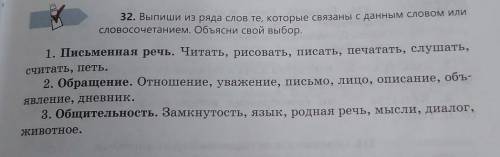 Выпиши из ряда слов те которые связаны с данным словом или словосочетание. Объясни свой выбор Даю кт