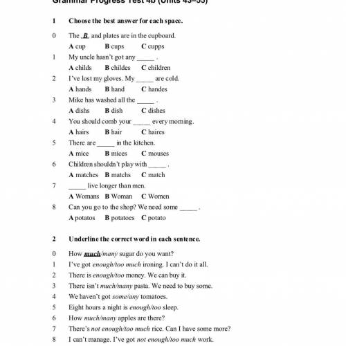 ELP grammar practice test 4b