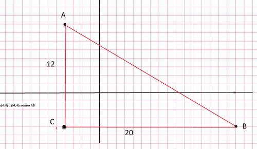 A(-4;8) b (16,-4) знайти AB