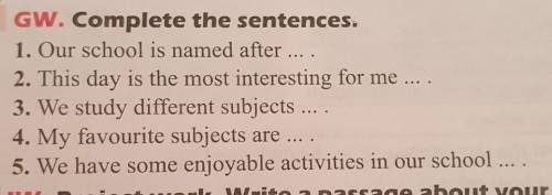 Complete the sentences pls