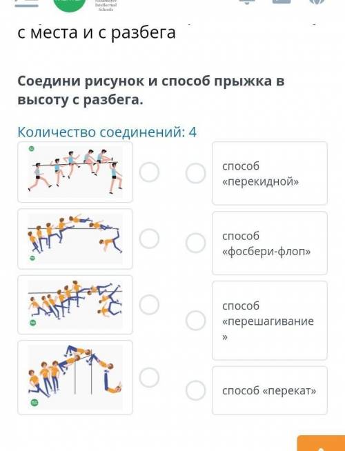 Количество соединений «перекидной «фосбери-флоп «перешагивание «перекат» Назад Проверить