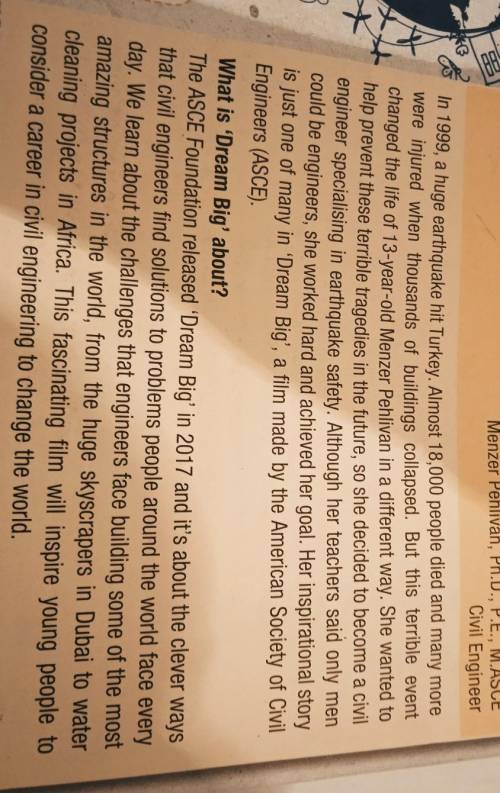 Read the text again For questions 1-3,choose the correct answer A,B or C.