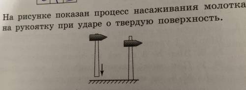 , с физикой. Куда направлено ускорение молотка в ходе его движения по рукоятке? И почему?