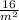 \frac{16}{m^{2} }