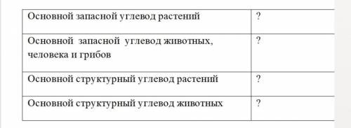 Заполните таблицу, вставив вместо вопроса -слово