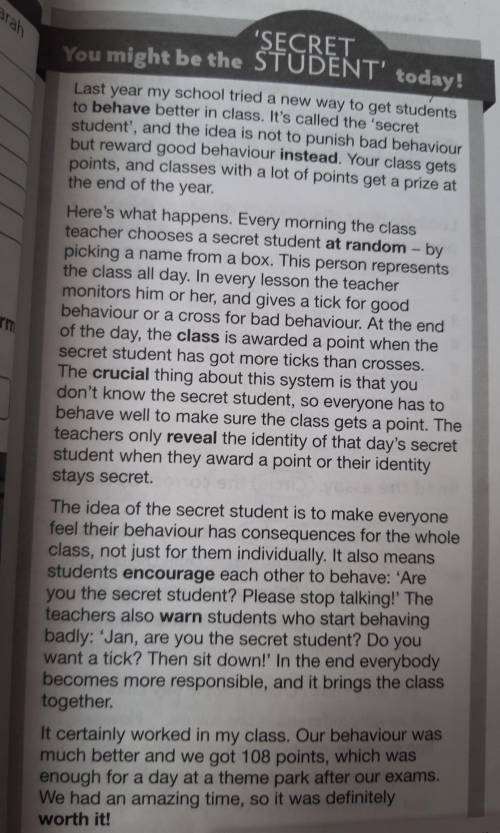 3 ** Read the text again. Are these sentences true (T) or false (F)? Correct the false sentences. 1