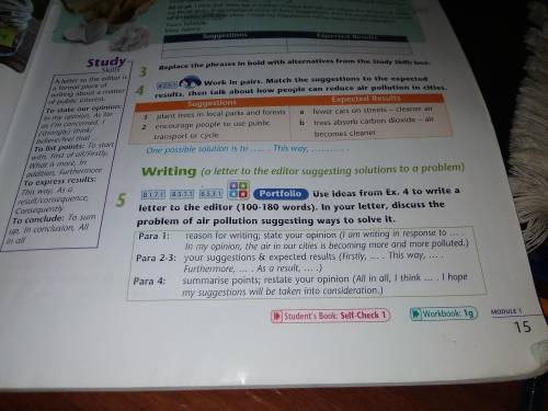 Use ideas from Ex. 4 to write a letter to the editor (100-180 words). In your letter, discuss the pr