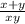 \frac{x + y}{xy}