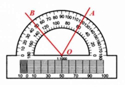 10. Найдите градусную меру угла АОВ, изображённого на рисунке.