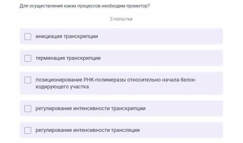 Для осуществления каких процессов необходим промотор?