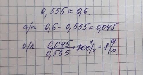 найдите обсалютгую и отнасительную погрешности приблежоного значения получено в результате округлени