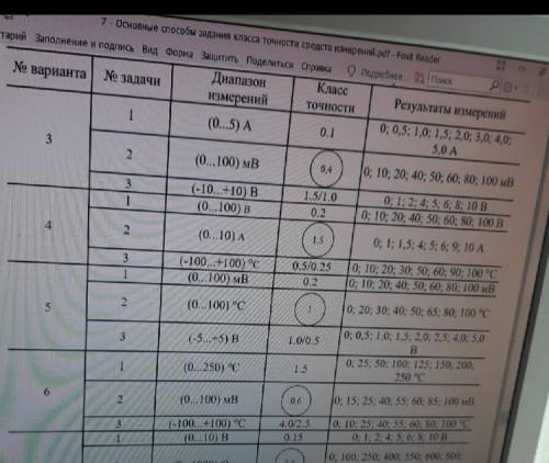 Контрольно измерительные приборы задача 6 вариант
