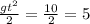 \frac{gt^{2}}{2}=\frac{10}{2}=5