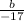 \frac{b}{-17}