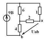ЭЛЕКТРОТЕХНИКА. Заменить источник напряжения на источник тока. Найти Uab, Rab