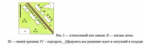 с географией На рис. схематично показан один из участков территории, которую можно встретить в крупн