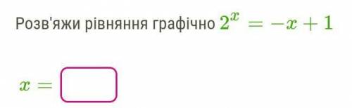 Даю 20б,потрібно розв'язати рівняння графічно