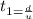 t_{1 = \frac{d}{u}