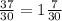 \frac{37}{30} = 1 \frac{7}{30}