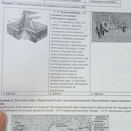 Определите метилы географических исследований