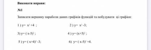 Тема: перетворення графіків функції.