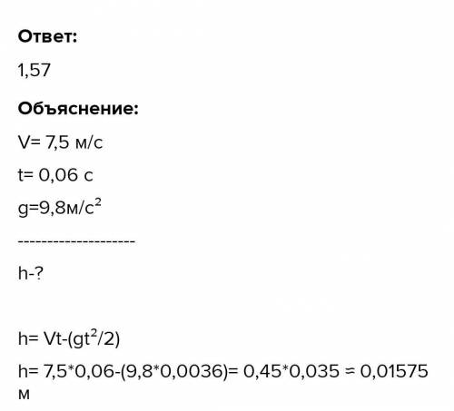 Мячик подбросили вертикально вверх с начальной скоростью 6,9 м/с. С точностью до сантиметра определи