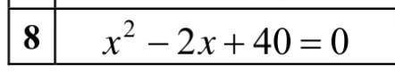 X^2-2x+40=0 (нужно решение через комплексные числа)