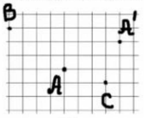 На рисунку вказані положення світної точки A і її зображення A'. Побудуйте зображення точок B і C.