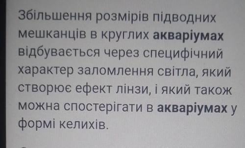 Чому рибки в акваріумі здаються більшими, ніж насправді?