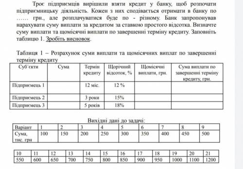 РЕШИТЬ ЗАДАЧУ ㅠㅠВариант 1Мне нужно сдать к.р.