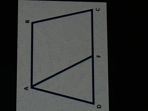 Из угла A равнобокой трапеции ABCD проведен отрезок AF, образующий вписанный в трапецию равнобедренн