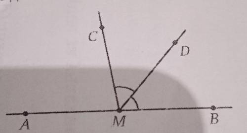 Тренировочная работа 1А 1. На прямой AB Взята точка M, лежащая между Aii B. Луч MD -- биссектриса 2С