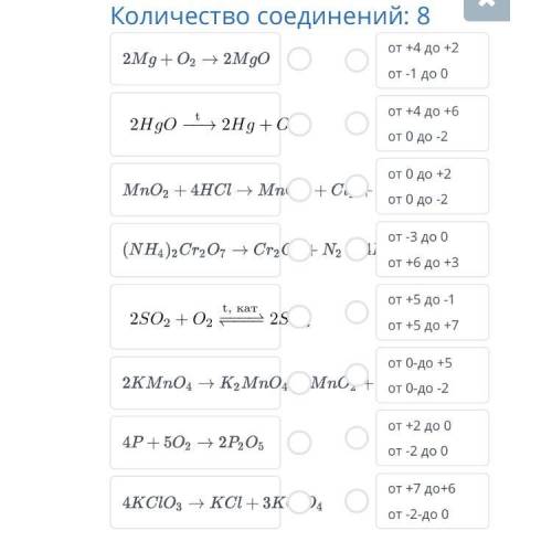 Соотнеси примеры окислительно восстановительных реакций разложения и присоединения . !