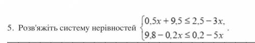 Розв’язування лінійних нерівностей з однією змінною та систем лінійних нерівностей з однією змінною