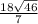 \frac{18 \sqrt{46} }{7}