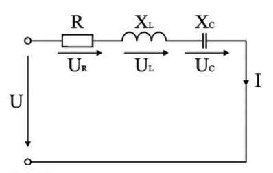 Для схемы определить ULДано: U = 10 В; UR = 6 В; UC = 2 В; XL > XC.